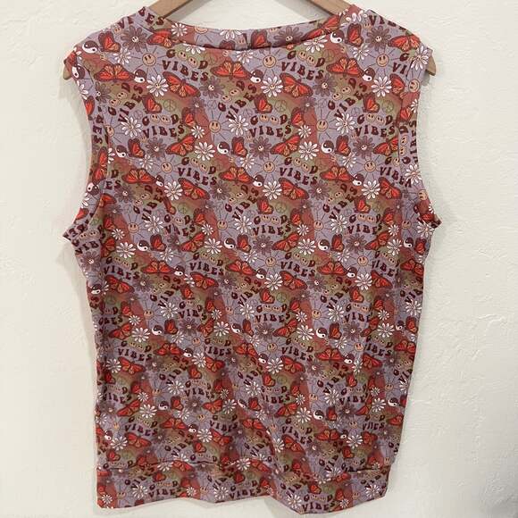 L&B Designs Tank Top Good Vibes Size Small New - Picture 4 of 4